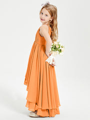 Robes de Demoiselle d'Honneur Junior en Mousseline Orange