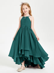 Robes de Demoiselle d'Honneur Junior en Mousseline Paon