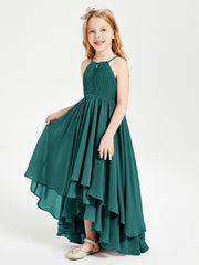 Robes de Demoiselle d'Honneur Junior en Mousseline Paon