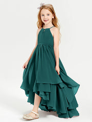 Robes de Demoiselle d'Honneur Junior en Mousseline Paon