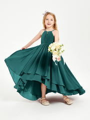 Robes de Demoiselle d'Honneur Junior en Mousseline Paon