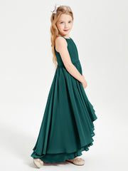 Robes de Demoiselle d'Honneur Junior en Mousseline Paon