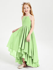 Robes de Demoiselle d'Honneur Junior en Mousseline Sauge