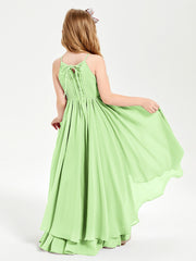 Robes de Demoiselle d'Honneur Junior en Mousseline Sauge