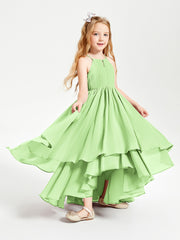 Robes de Demoiselle d'Honneur Junior en Mousseline Sauge