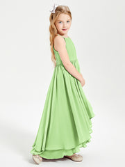 Robes de Demoiselle d'Honneur Junior en Mousseline Sauge