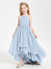Robes de Demoiselle d'Honneur Junior en Mousseline Bleu Ciel