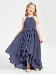 Robes de Demoiselle d'Honneur Junior en Mousseline Orageux