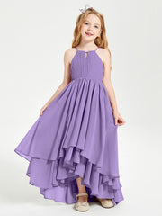 Robes de Demoiselle d'Honneur Junior en Mousseline Tahiti
