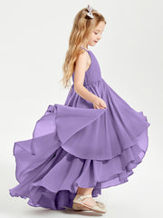 Robes de Demoiselle d'Honneur Junior en Mousseline Tahiti