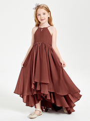 Robes de Demoiselle d'Honneur Junior en Mousseline Terracotta