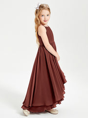 Robes de Demoiselle d'Honneur Junior en Mousseline Terracotta