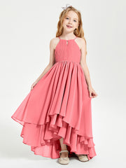 Robes de Demoiselle d'Honneur Junior en Mousseline Pastèque