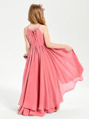 Robes de Demoiselle d'Honneur Junior en Mousseline Pastèque