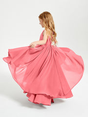 Robes de Demoiselle d'Honneur Junior en Mousseline Pastèque