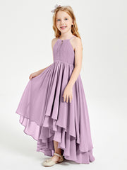 Robes de Demoiselle d'Honneur Junior en Mousseline Glycine
