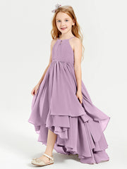 Robes de Demoiselle d'Honneur Junior en Mousseline Glycine