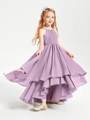 Robes de Demoiselle d'Honneur Junior en Mousseline Glycine