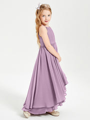 Robes de Demoiselle d'Honneur Junior en Mousseline Glycine