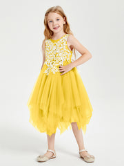 Robes de Demoiselle d'Honneur Junior en Tulle à Longueur de Mollet Souci