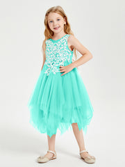 Robes de Demoiselle d'Honneur Junior en Tulle à Longueur de Mollet Spa