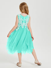 Robes de Demoiselle d'Honneur Junior en Tulle à Longueur de Mollet Spa
