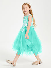 Robes de Demoiselle d'Honneur Junior en Tulle à Longueur de Mollet Spa