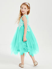 Robes de Demoiselle d'Honneur Junior en Tulle à Longueur de Mollet Spa