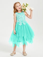 Robes de Demoiselle d'Honneur Junior en Tulle à Longueur de Mollet Spa