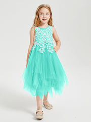 Robes de Demoiselle d'Honneur Junior en Tulle à Longueur de Mollet Spa