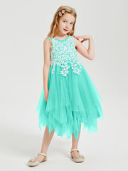 Robes de Demoiselle d'Honneur Junior en Tulle à Longueur de Mollet Spa