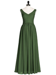 Col en V Maxi Mousseline Robees avec Dos Zippé Olive Verte