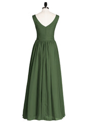 Col en V Maxi Mousseline Robees avec Dos Zippé Olive Verte Grande Taille