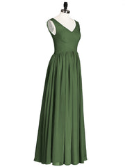 Col en V Maxi Mousseline Robees avec Dos Zippé Olive Verte