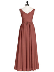 Col en V Maxi Mousseline Robees avec Dos Zippé terracotta