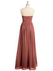 Col en Cœur Empire Mousseline Robe Demoiselle d'honneur terracotta Grande Taille