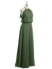Licou Hors De l'Épaule Robe Avec Blouson Corsage Olive Verte Grande Taille