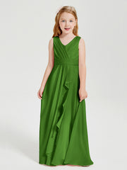 Boho Robes de Demoiselle d'Honneur Longues en Mousseline Mousse