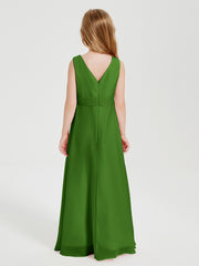 Boho Robes de Demoiselle d'Honneur Longues en Mousseline Mousse