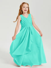 Boho Robes de Demoiselle d'Honneur Longues en Mousseline Spa