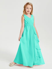 Boho Robes de Demoiselle d'Honneur Longues en Mousseline Spa