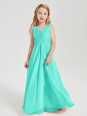 Boho Robes de Demoiselle d'Honneur Longues en Mousseline Spa