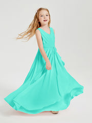 Boho Robes de Demoiselle d'Honneur Longues en Mousseline Spa