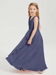 Boho Robes de Demoiselle d'Honneur Longues en Mousseline Orageux