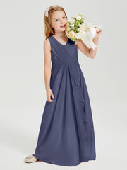 Boho Robes de Demoiselle d'Honneur Longues en Mousseline Orageux