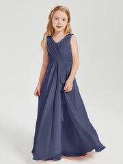 Boho Robes de Demoiselle d'Honneur Longues en Mousseline Orageux