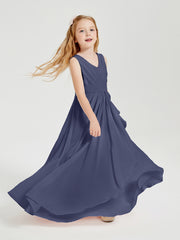 Boho Robes de Demoiselle d'Honneur Longues en Mousseline Orageux