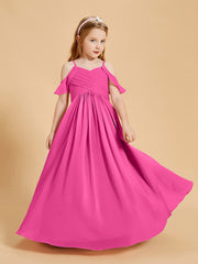 Robes de Demoiselle d'Honneur Junior à Hors de l'Épaule Azalée