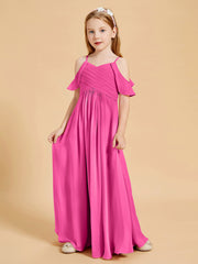 Robes de Demoiselle d'Honneur Junior à Hors de l'Épaule Azalée