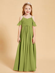 Robes de Demoiselle d'Honneur Junior à Hors de l'Épaule Trèfle